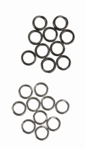 Savage Gear Bague fendue en acier inoxydable forgé 14mm 73kg 20pcs