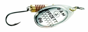 DAM SINGLEHOOK SPINNER #1 3g SINKING SILVER