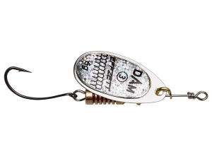 DAM SINGLEHOOK SPINNER #2 4g SINKING REFLEX SILVER (Argent REFLEX)