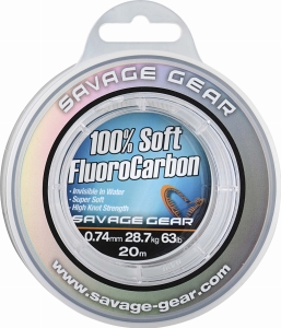 SG Soft Fluorocarbon 15m 0.81mm 33kg Clair