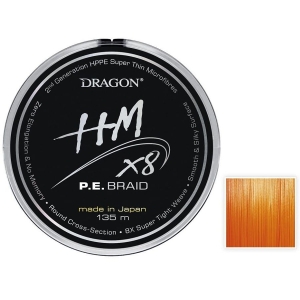 DRAGON HM X8 P.E.BRAID 0.10mm 9kg 135m orange