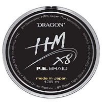 DRAGON HM X8 P.E.BRAID 0.20mm 23.60kg 135m gris