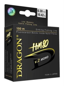 DRAGON HM80 v.2 MONO 0.142mm 2.81kg 150m de fil de pêche