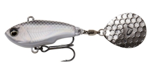 Savage Gear FAT TAIL SPIN 8cm 24g BLANC ARGENT
