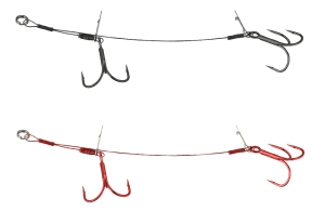 Savage Gear Cutter Carbon49 Double Stinger 1/0 15cm 16kg 2pcs