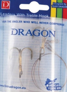 Bas de ligne DRAGON pour appâts vivants. 1x7 Surfstrand 30cm no.2 13kg