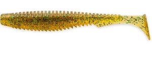 FishUP U-Shad 3,5" #036 - Caramel/Vert & Noir