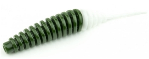 FishUP Tanta 2,5" #140 - Olive foncé/Blanc