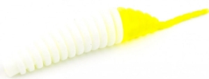 FishUP Tanta 2.5" #131 - Blanc/Chartreuse chaude 8pcs