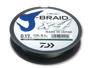 Daiwa J-Braid x4 0.21mm 135m Vert Foncé