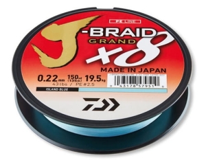 DAIWA J-BRAID GRAND X8 BLEU 0.10mm 135m