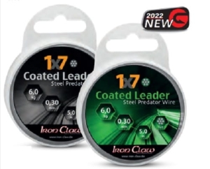 IRON CLAW 1x7 Coated Leader noir 9kg 5m 0,36 mm
