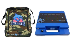 Set Bag Cover for Fishfinder Hype Tackle Camo + PREMIUM Boîte pour deux batteries rechargeables avec fusible