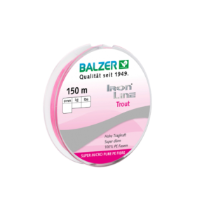 Balzer Iron Line Trout Pink 150m 0.04mm ligne tressée