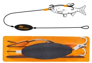 Balzer Adrealin catfish worm rig avec 25g Uw-Float