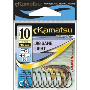 KAMATSU JIG GAME LIGHT Hook 10 BLNO K-130 10 paires