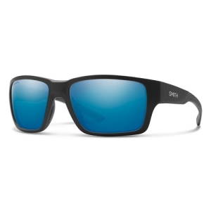 Smith Optics Outback Noir Mat Bleu Polaire Miroir