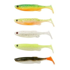 SG Fat Minnow T-tail 9cm 7g DarkWater mix 5ps
