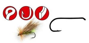 GAMAKATSU Hooks F11 Black #8 12pcs