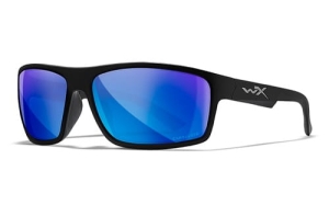 Wiley X PEAK Capt Bleu Miroir Noir Mat Cadre