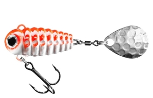 Spinmad Twirling Crazy Bug Tail 6g Orange Blanc