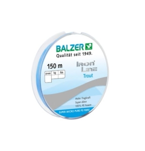 Balzer Iron Line Trout Blue 150m 0.06mm ligne tressée