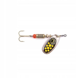 Mepps BLACK FURY cuivre/points jaunes 4/8g
