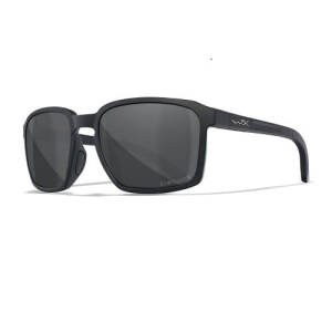 Wiley X ALFA Capt Smoke Grey Gloss Black Frame