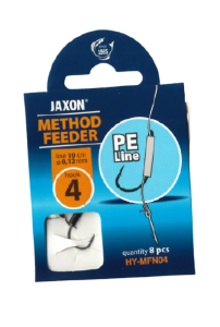Hameçons Jaxon avec bas de ligne Braid Needle#4 0.12mm