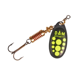 DAM Effzett Standard Spinner Black Yellow 4g