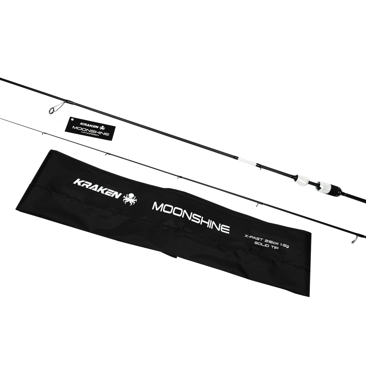 Canne Kraken Moonshine 2,16 m 1-5 g 2 brins Spinning Pointe Pleine