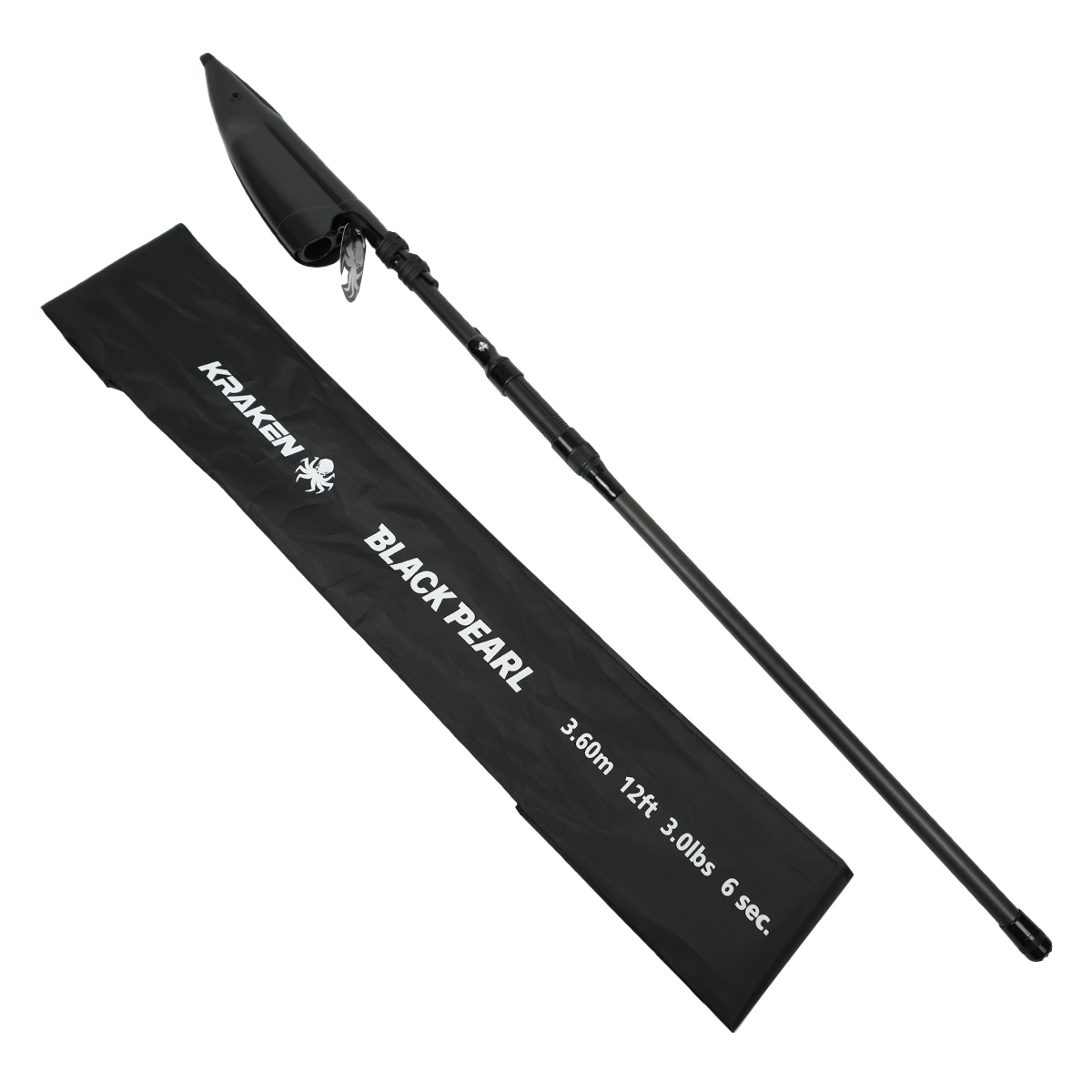 Canne Kraken Black Pearl Tele Carp 360 cm 12 ft 3,00 lbs