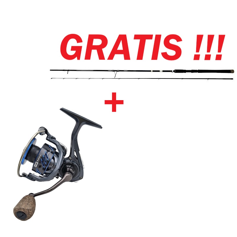 Moulinet Hype Tackle H2 3000 + OFFERTE Canne SG MPP2 274 cm 10-30 g 2 brins Pleciona X Anniversary